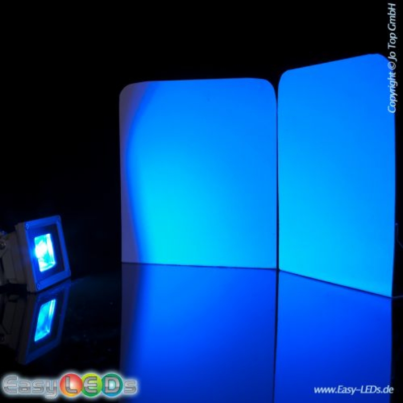 30 Watt LED Fluter SuperSlim blau A IP65